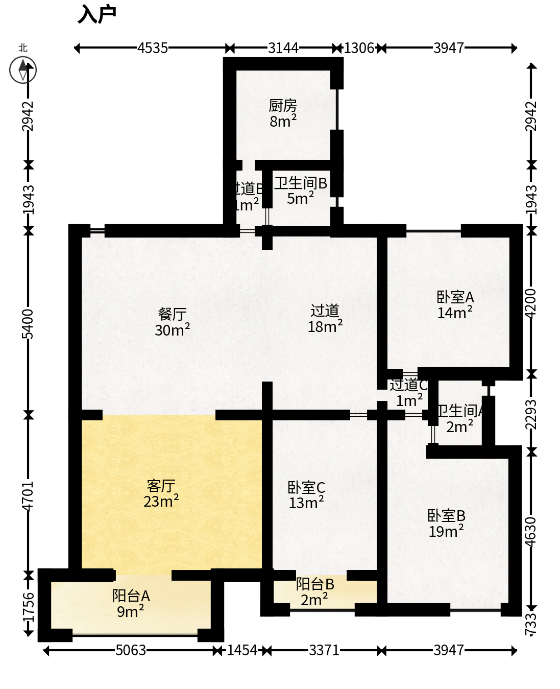 佳逸豪园  4室2厅2卫   188.00万户型图