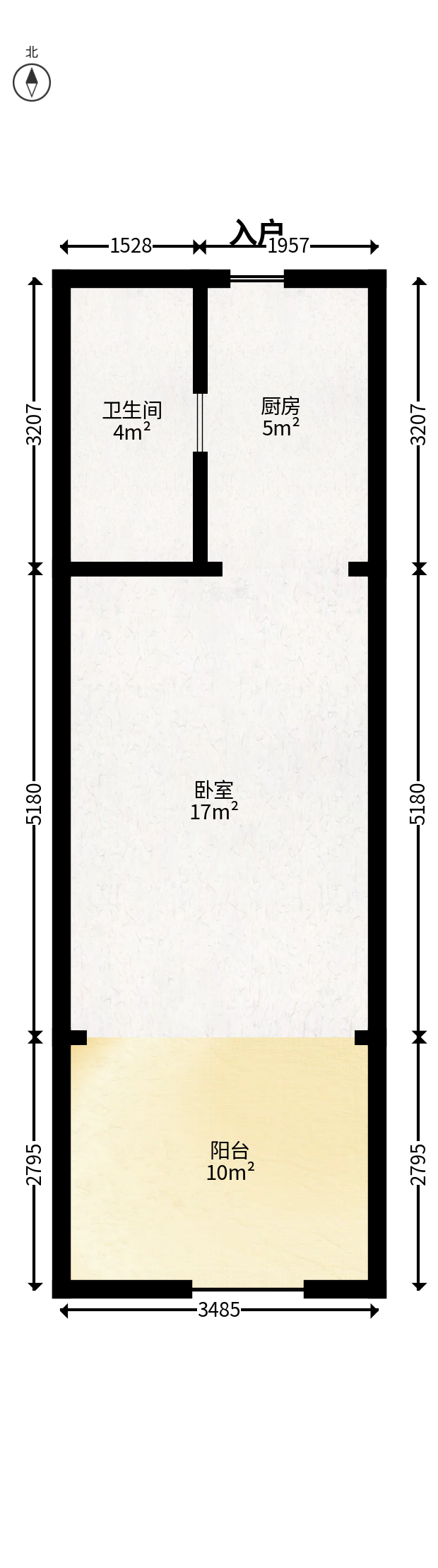 兰亭湾畔  1室1厅1卫    28.0万户型图