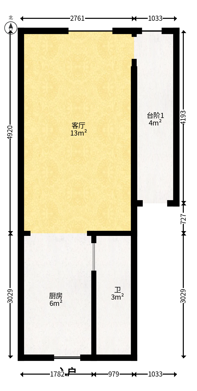 华润翡翠府  1室0厅0卫   29.00万户型图