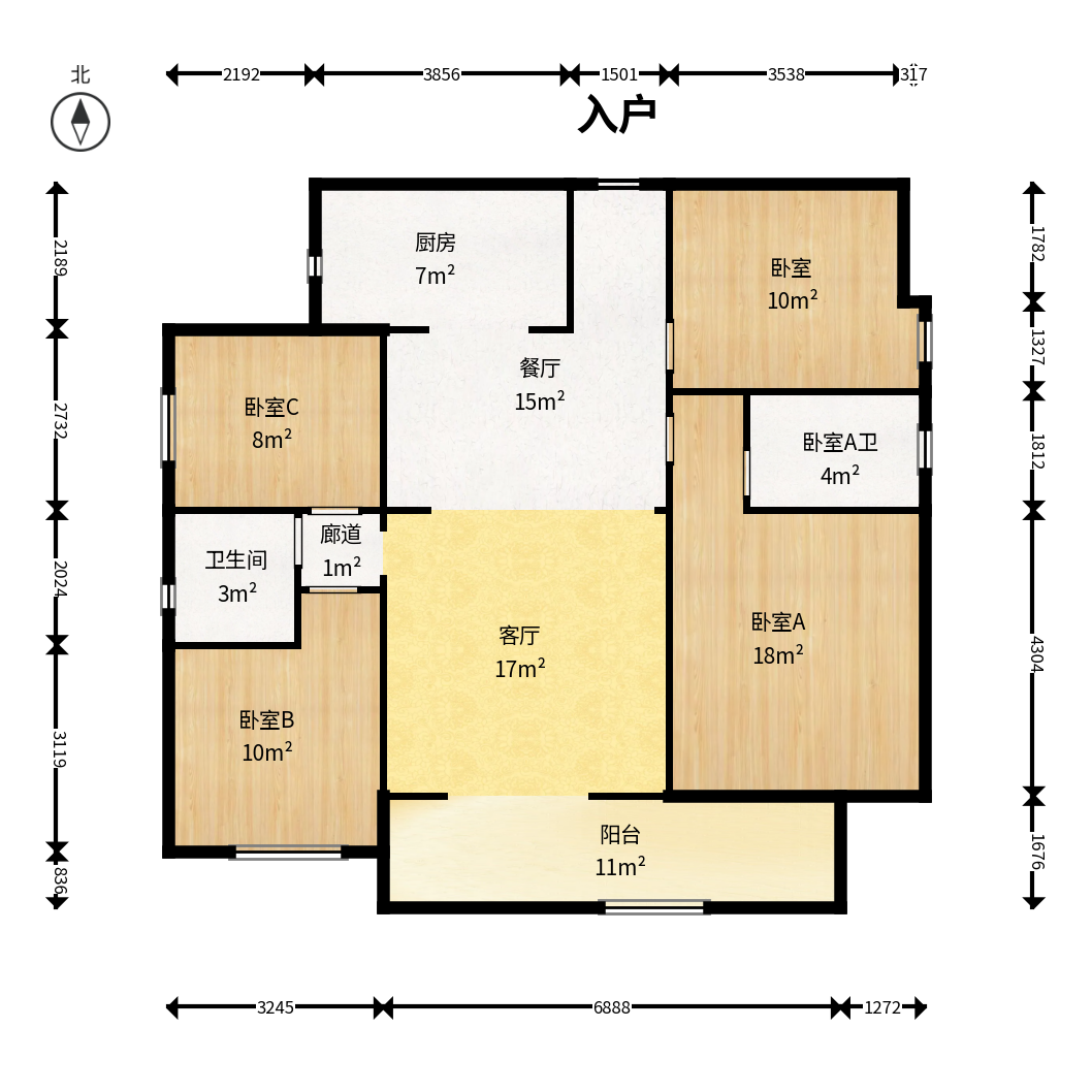 城发恒伟星雅韵（恒伟星辉苑）  4室2厅2卫    202.0万户型图