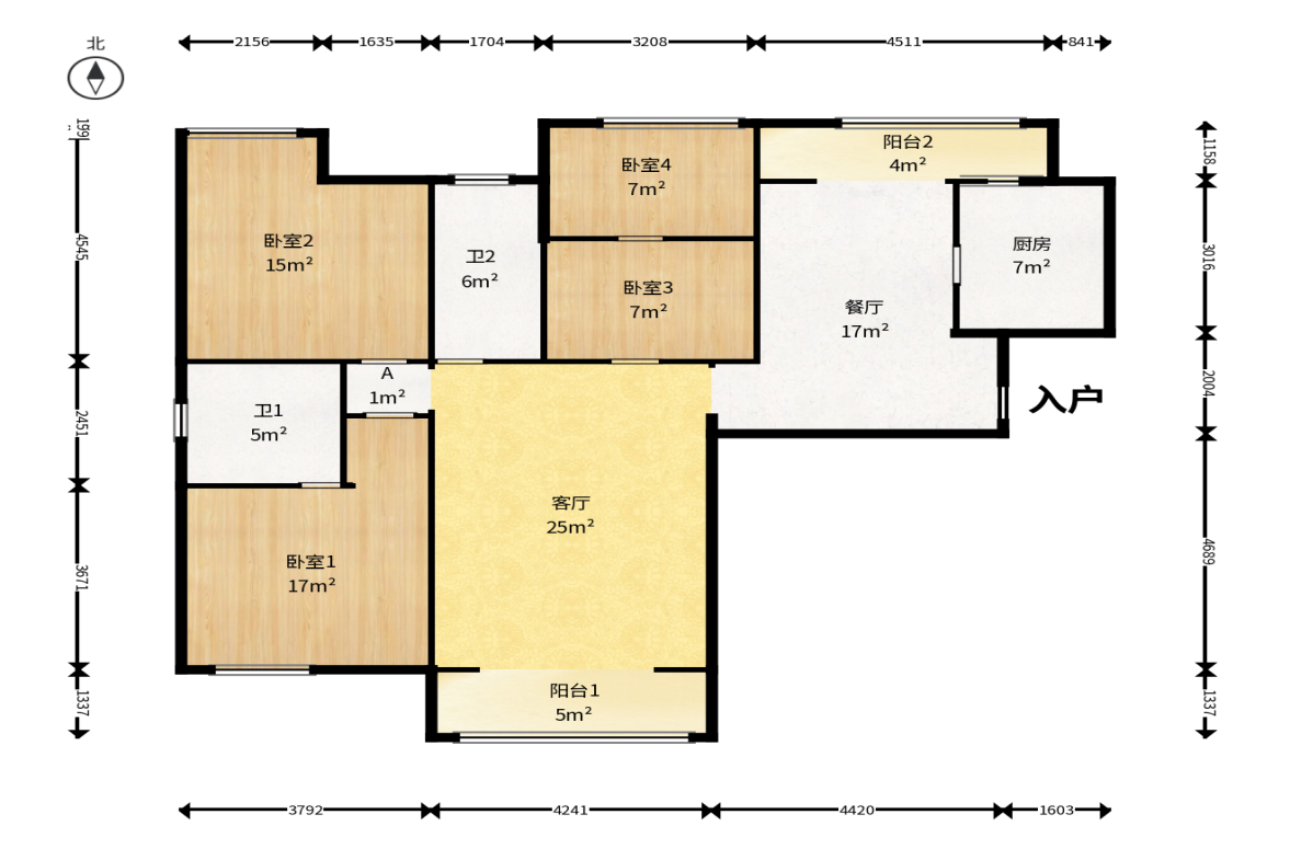 通用时代国际社区  3室2厅2卫    158.0万户型图