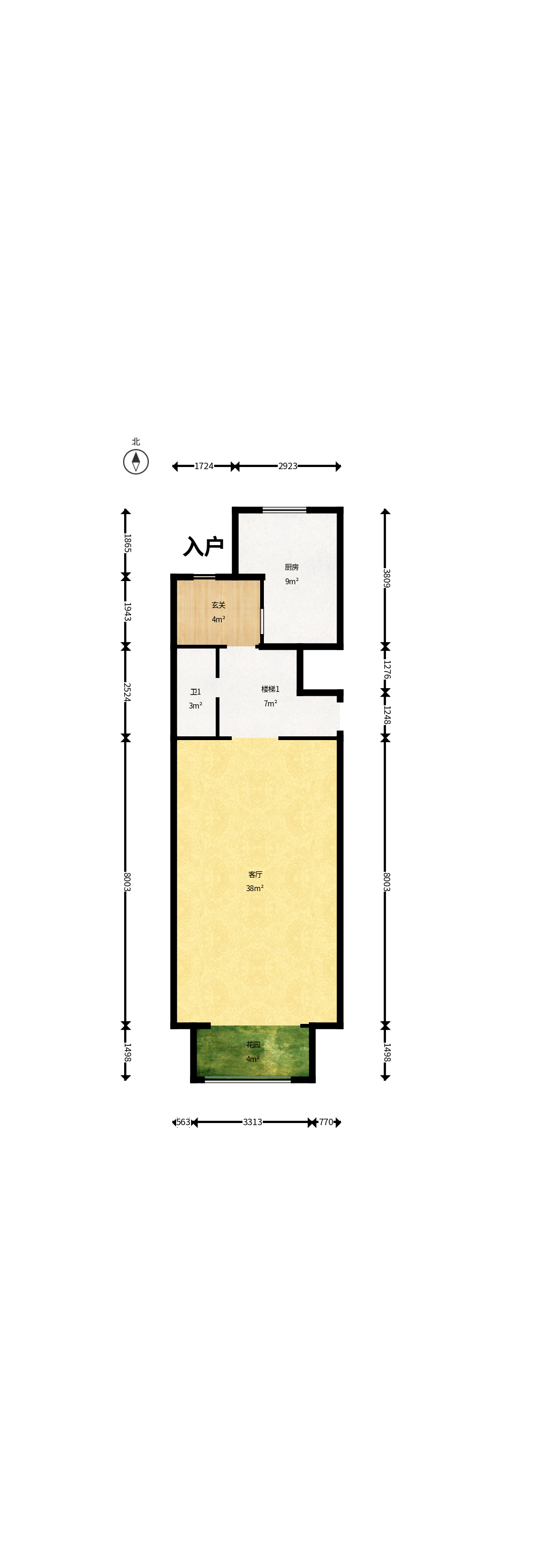 盈峰翠邸  5室2厅3卫   158.00万户型图