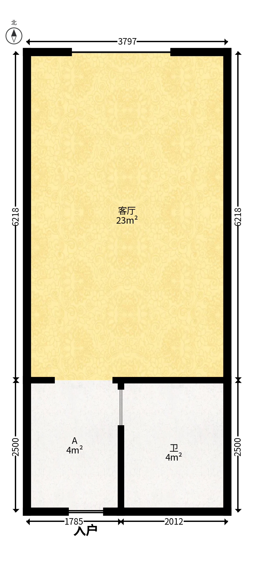 爱都（IDO）  1室1厅1卫    23.8万户型图