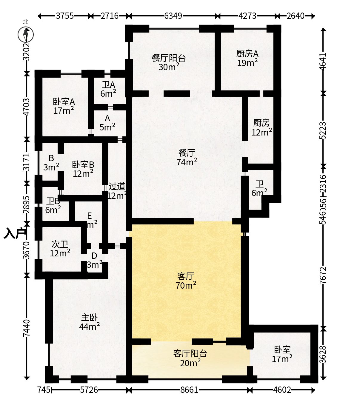 碧桂园威尼斯城  4室2厅3卫   334.80万户型图