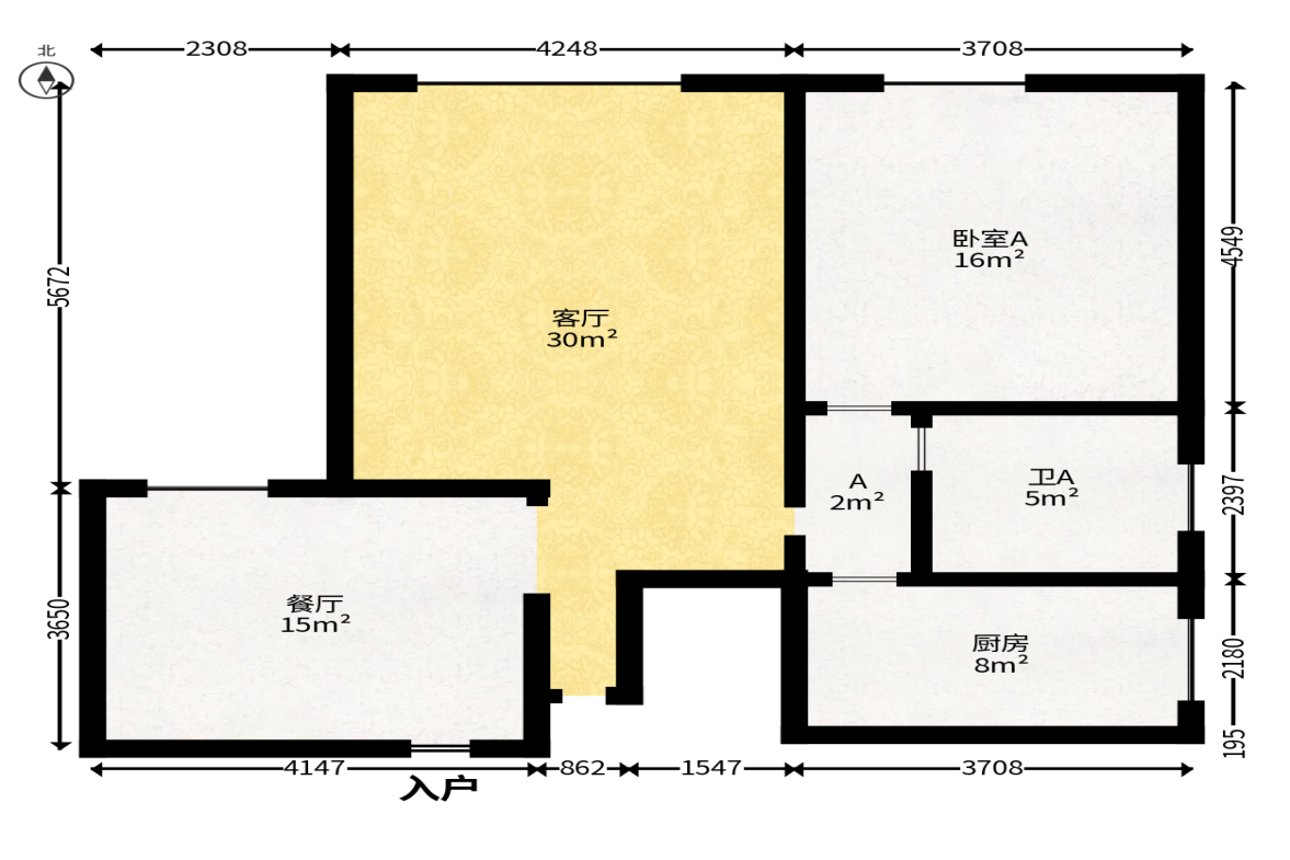 富兴金地大厦  3室2厅2卫   150.00万户型图