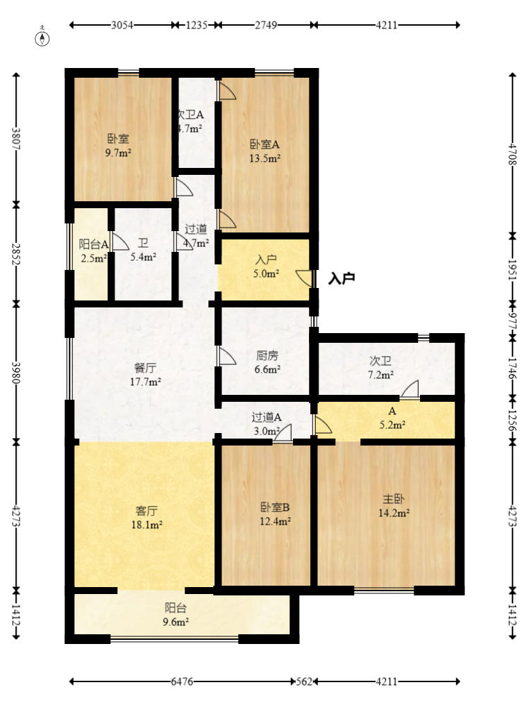 三一云谷  1室0厅0卫   188.80万户型图
