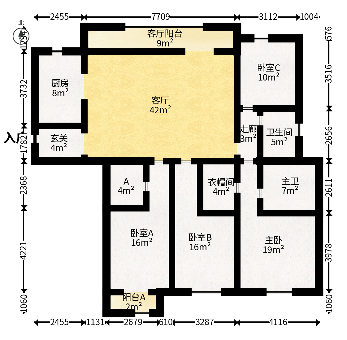 鑫远紫樾香山二期  4室2厅2卫   310.00万户型图