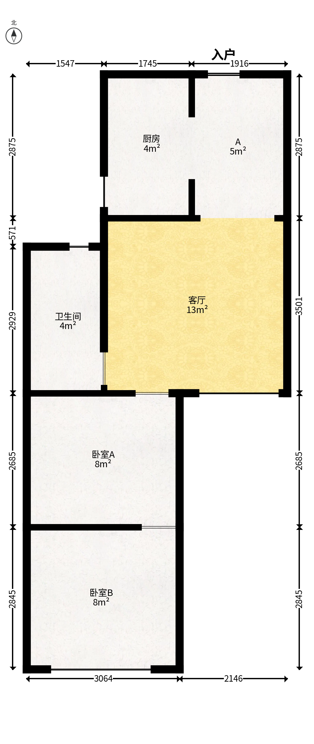 怡海星城  1室1厅1卫   32.80万户型图