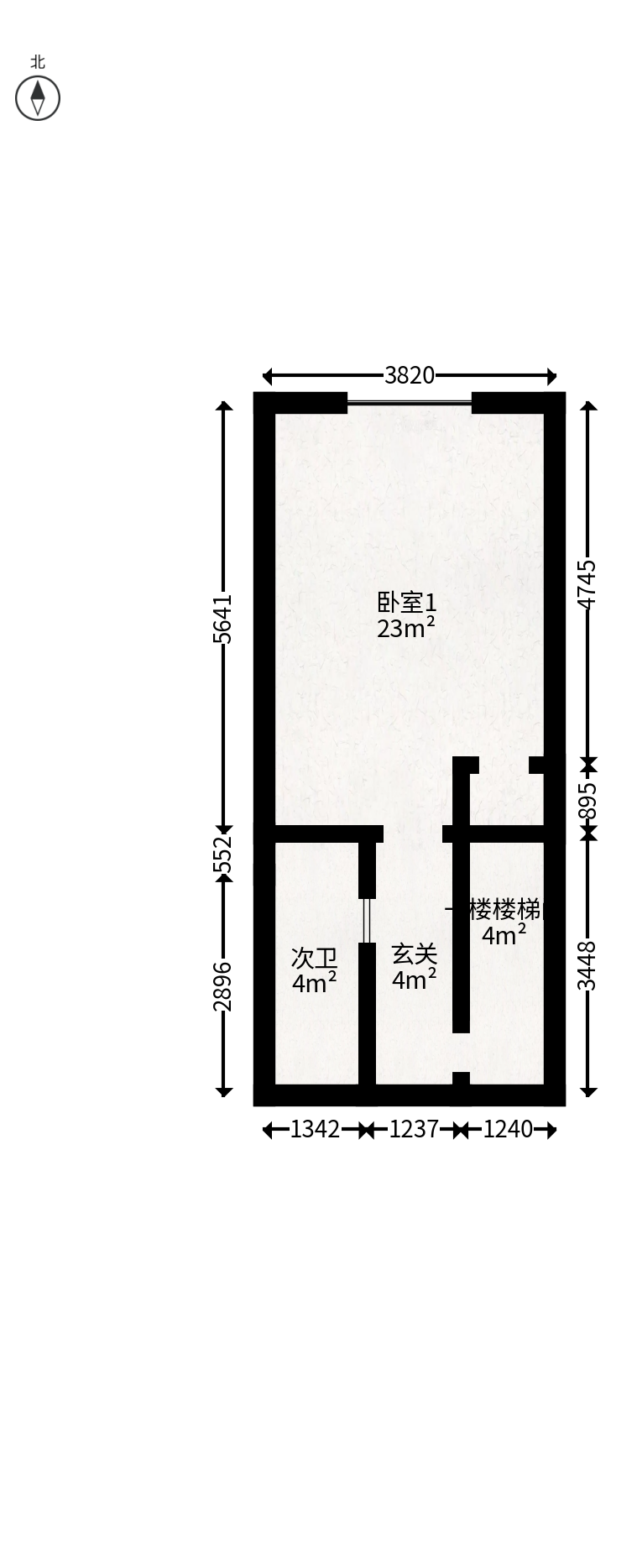中海阅溪府  1室1厅1卫    40.0万户型图