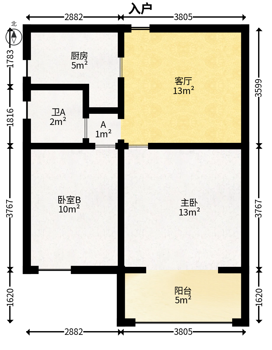 保利西海岸B区  4室2厅2卫   152.00万户型图