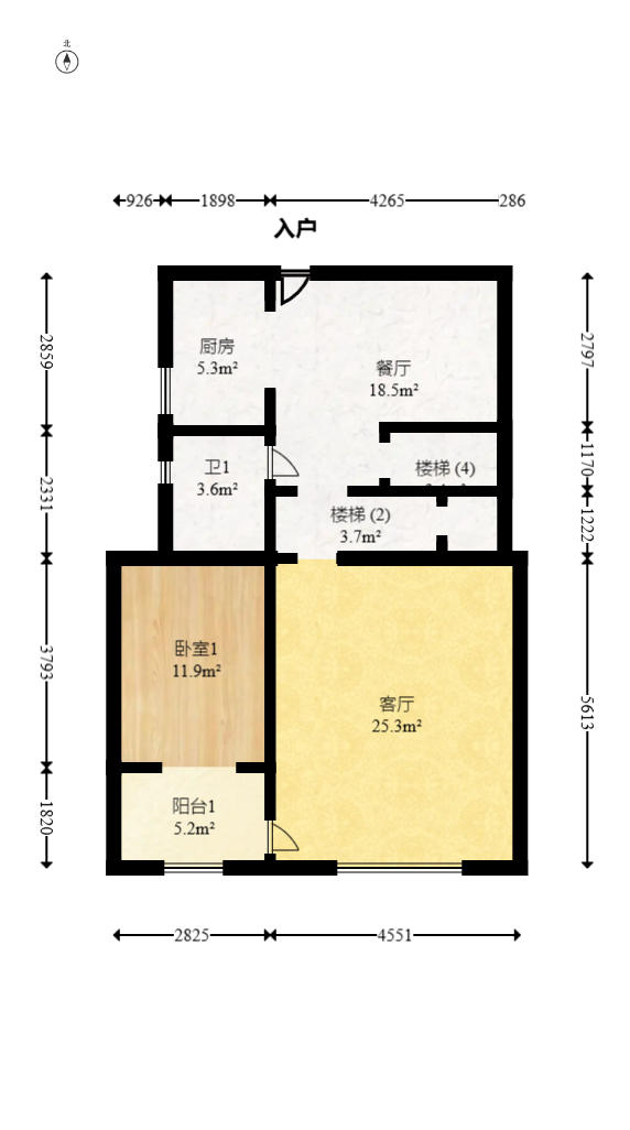 建发中央悦府  5室2厅2卫   225.00万户型图
