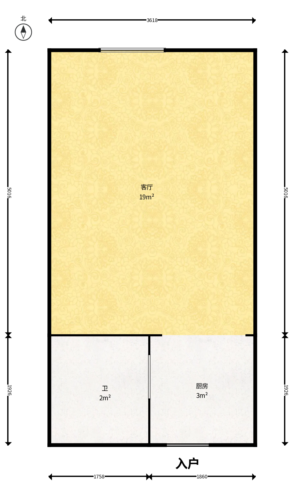 碧桂园翘楚棠  1室0厅0卫    13.8万户型图