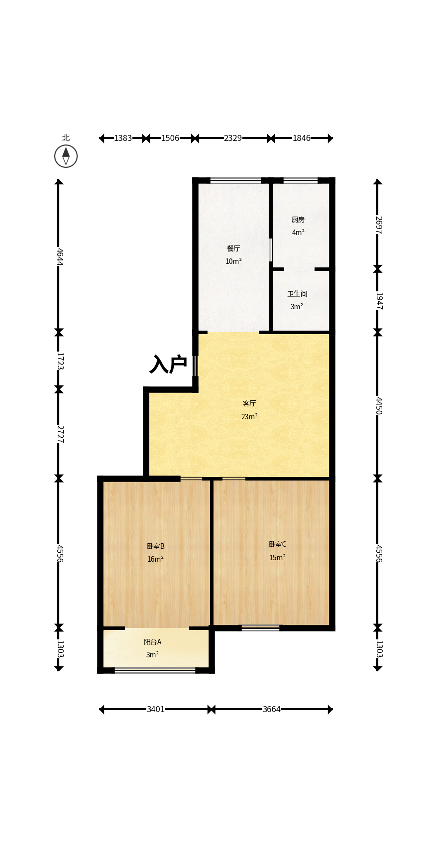 广泰家园  2室1厅1卫   38.80万户型图