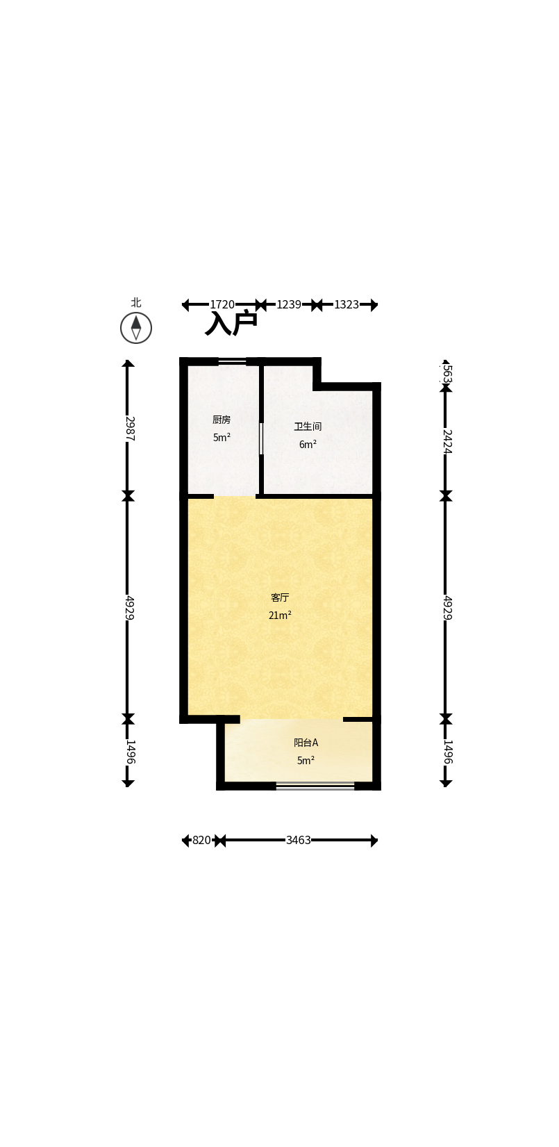 汇景发展环球中心  1室0厅0卫   75.00万户型图