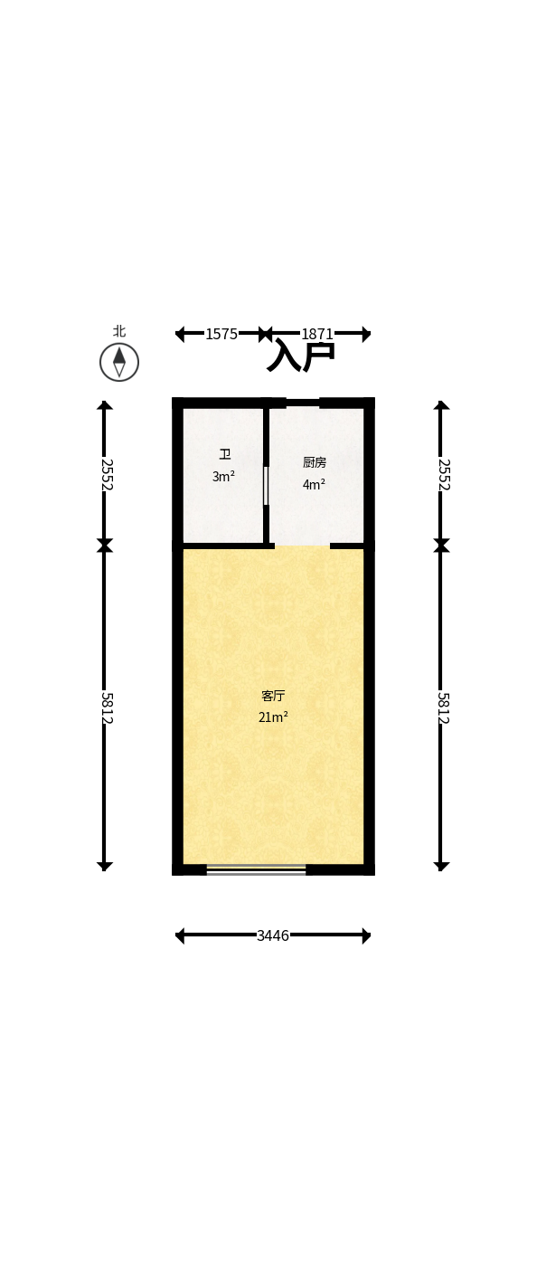 佳兆业云顶梅溪湖（佳兆业梅溪荟）  1室0厅0卫   45.00万户型图