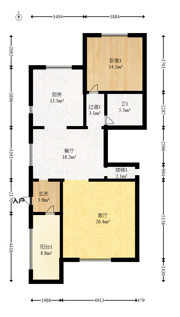 龙湖湘风原著（龙湖湘风星城）  6室2厅4卫    380.0万户型图