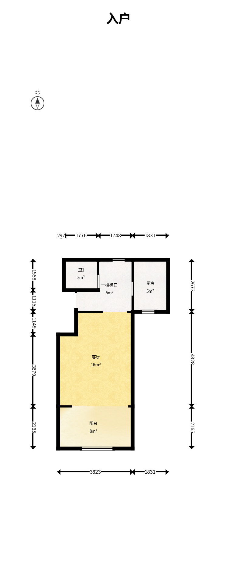 邦盛水岸御园  4室2厅2卫   90.00万户型图