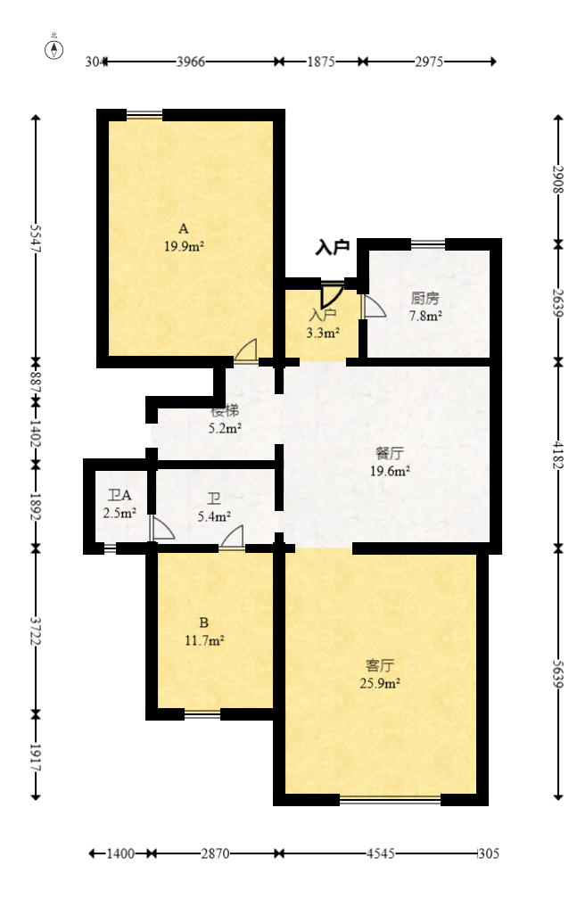 湘龙家园  6室3厅4卫    350.0万户型图