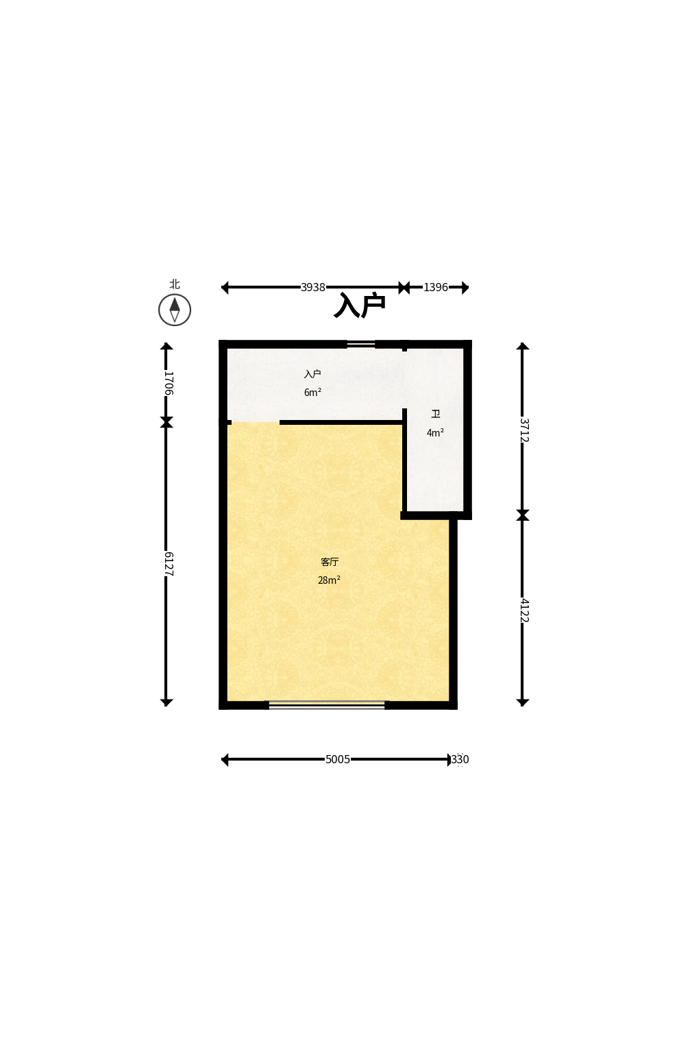 印象天心  1室1厅1卫    39.0万户型图