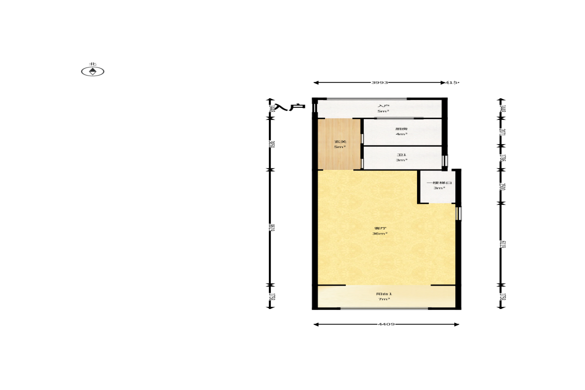 邦盛水岸御园  4室2厅2卫    76.0万户型图