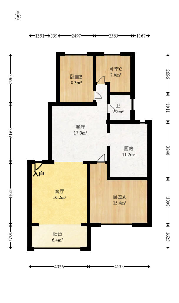 锦绣家园 6室2厅2卫 86.8万 锦绣家园 6室2厅2卫 86.8万户型图