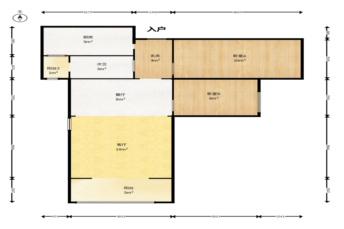 中国铁建梅溪青秀二期  3室2厅2卫    108.0万户型图