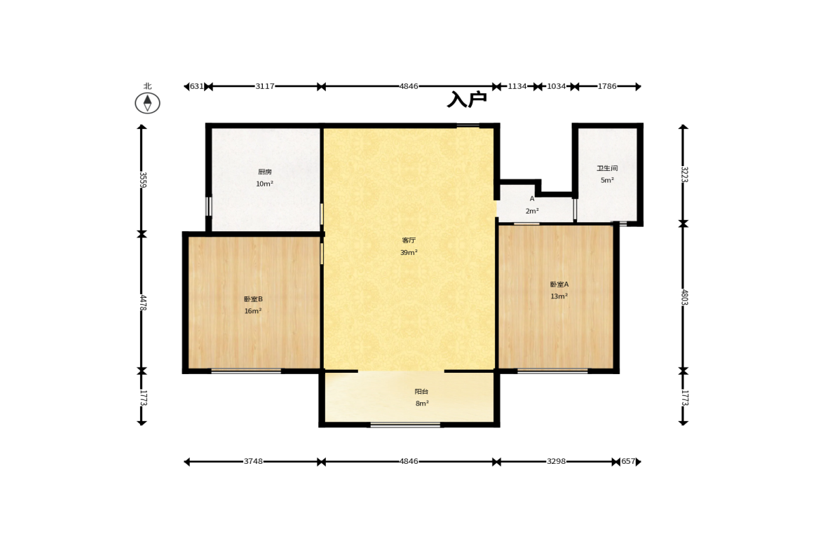 嘉华城（一期）  4室2厅2卫    150.0万户型图