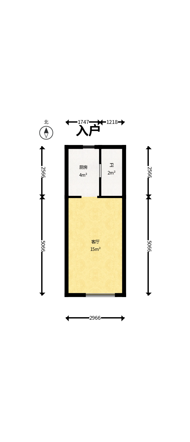金科时代中心  1室0厅0卫    17.0万户型图