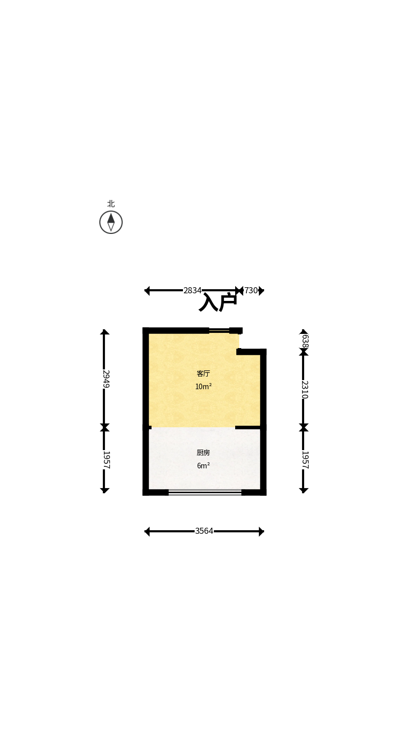 联美品格  1室1厅1卫    35.0万户型图
