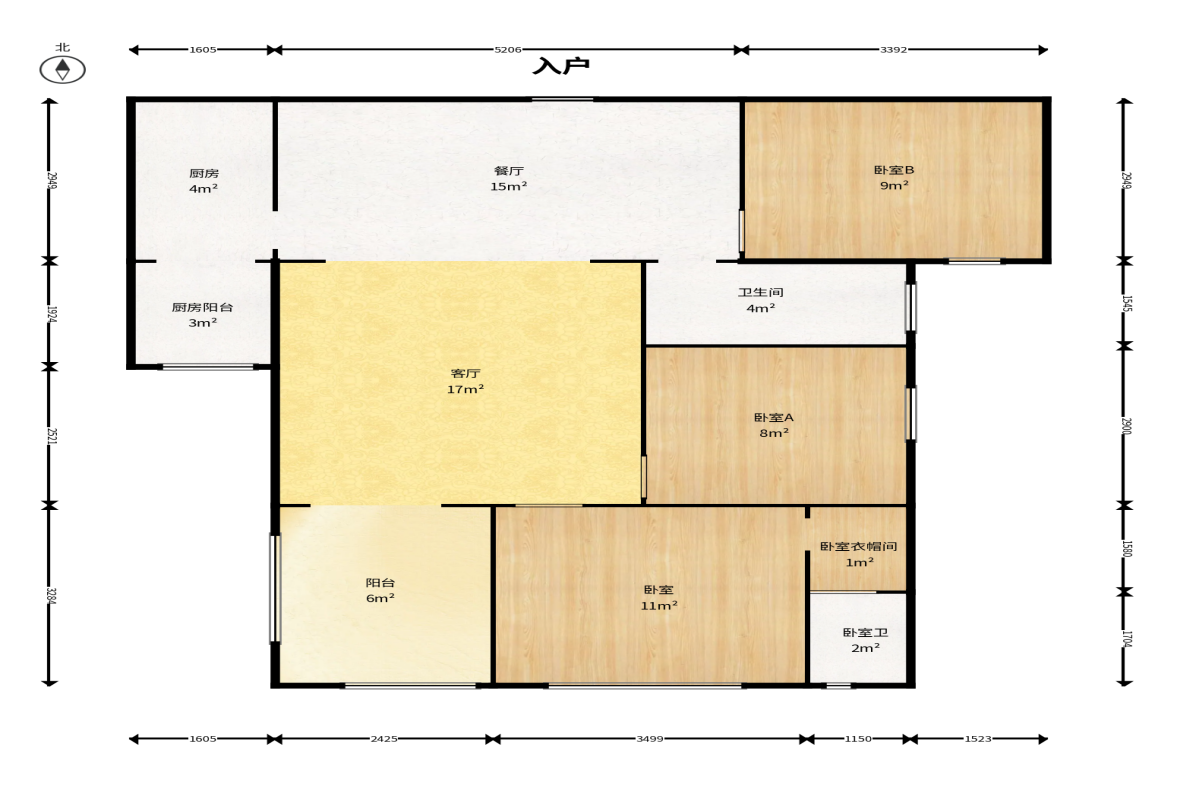 和顺洋湖壹号  3室2厅2卫    86.0万 和顺洋湖壹号  3室2厅2卫    86.0万户型图