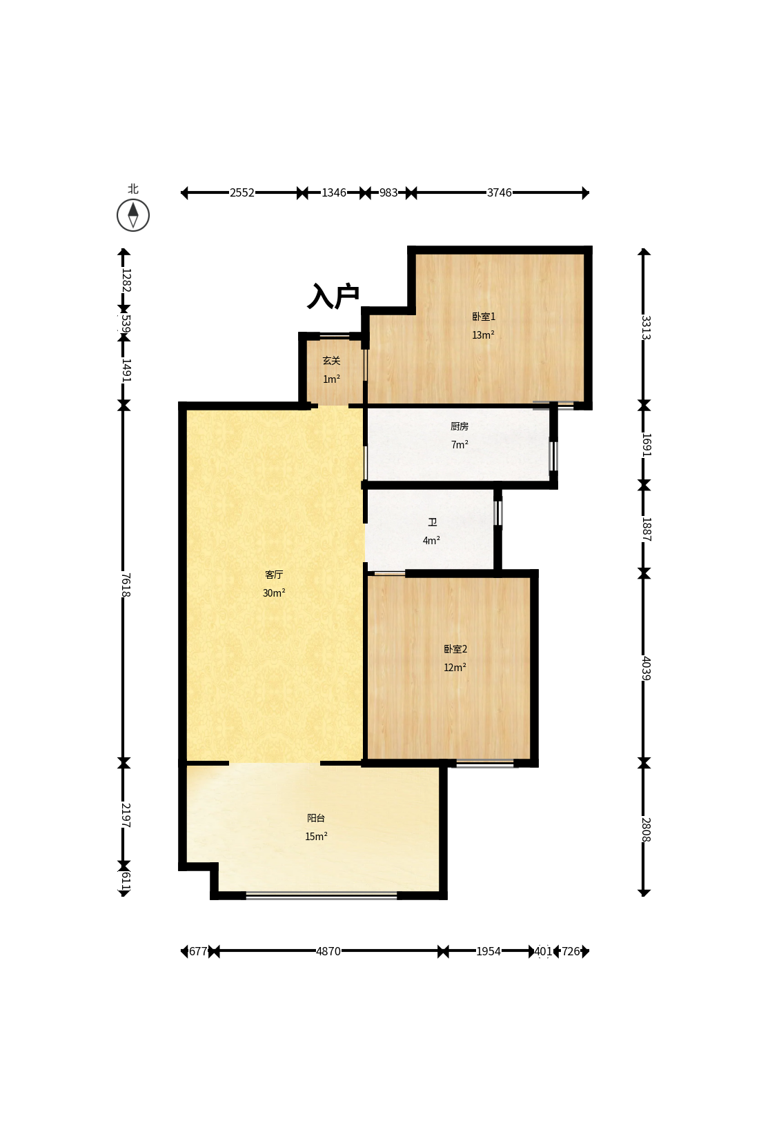 明发阅江悦府 2室2厅1卫 63.0万 明发阅江悦府 2室2厅1卫 63.0万户型图
