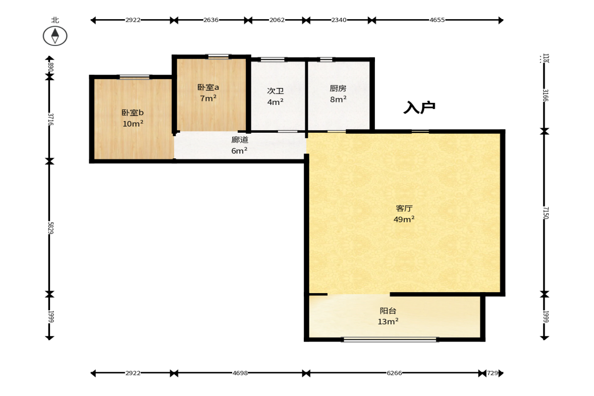 建发央著  4室2厅2卫    253.0万户型图