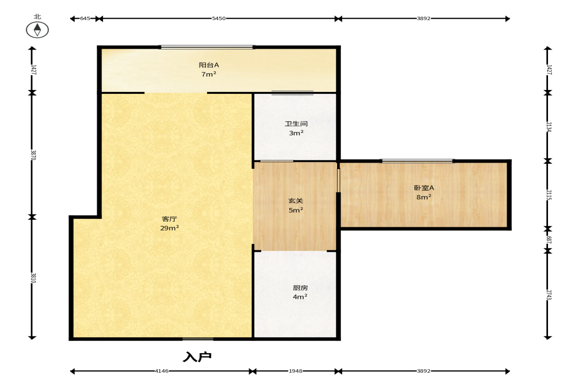 君庭金福苑  2室1厅1卫    65.0万户型图