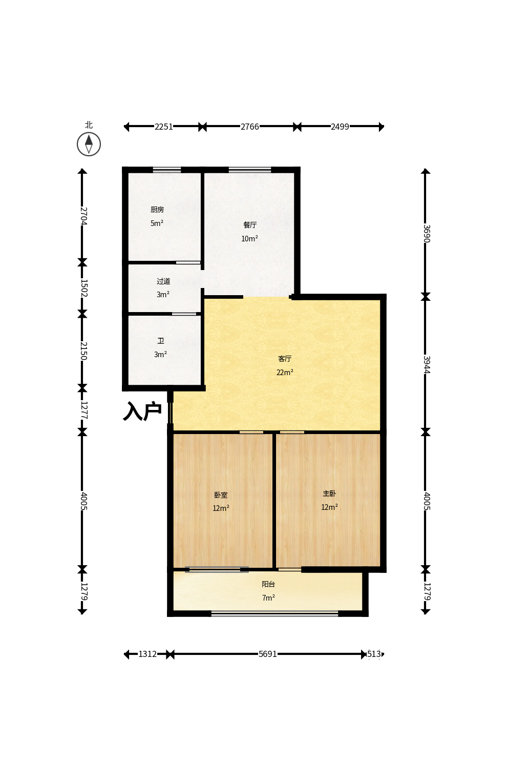 省建苑小区  3室1厅1卫    55.0万户型图