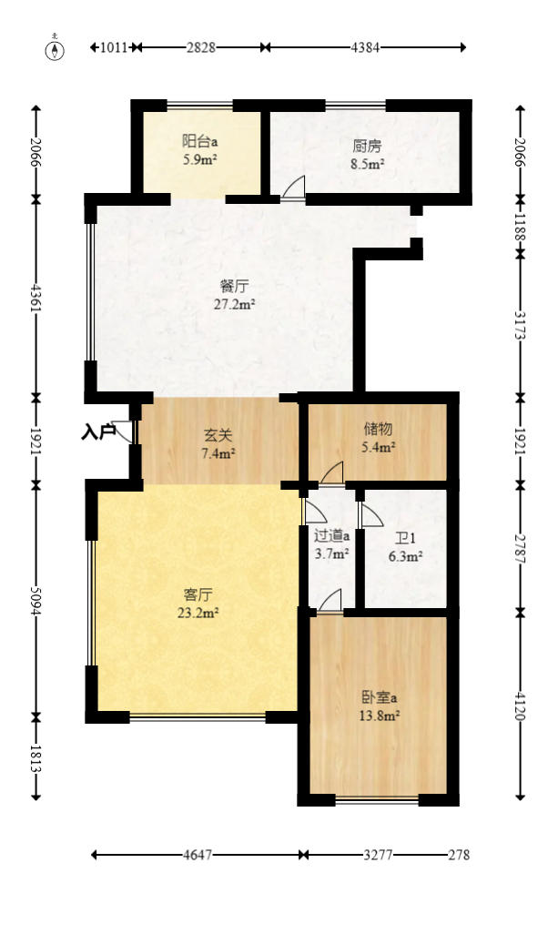 中粮北纬28°别墅  6室2厅4卫    528.0万户型图