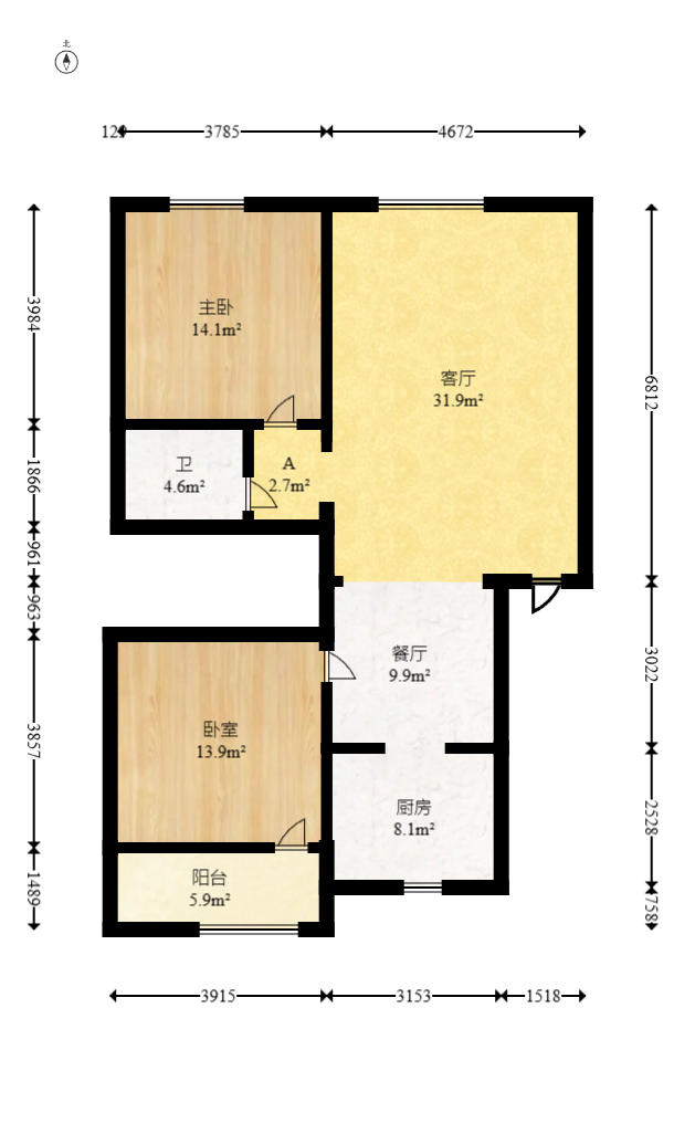金鹰机电大市场 7室3厅4卫 125.2万 金鹰机电大市场 7室3厅4卫 125.2万户型图