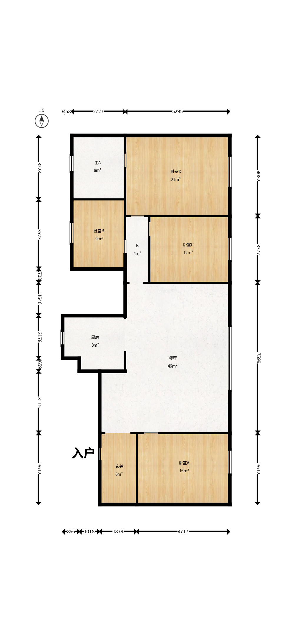 远洋外滩壹号 4室2厅2卫 380.8万 远洋外滩壹号 4室2厅2卫 380.8万户型图