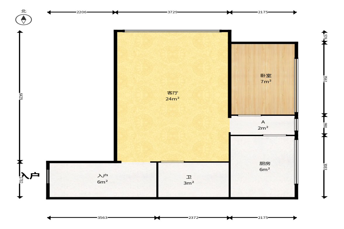 尚都花园城 2室1厅1卫 26.6万 尚都花园城 2室1厅1卫 26.6万户型图