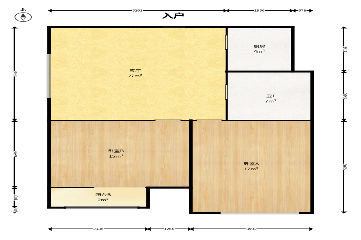 喜盈门范城  1室0厅0卫    70.0万户型图