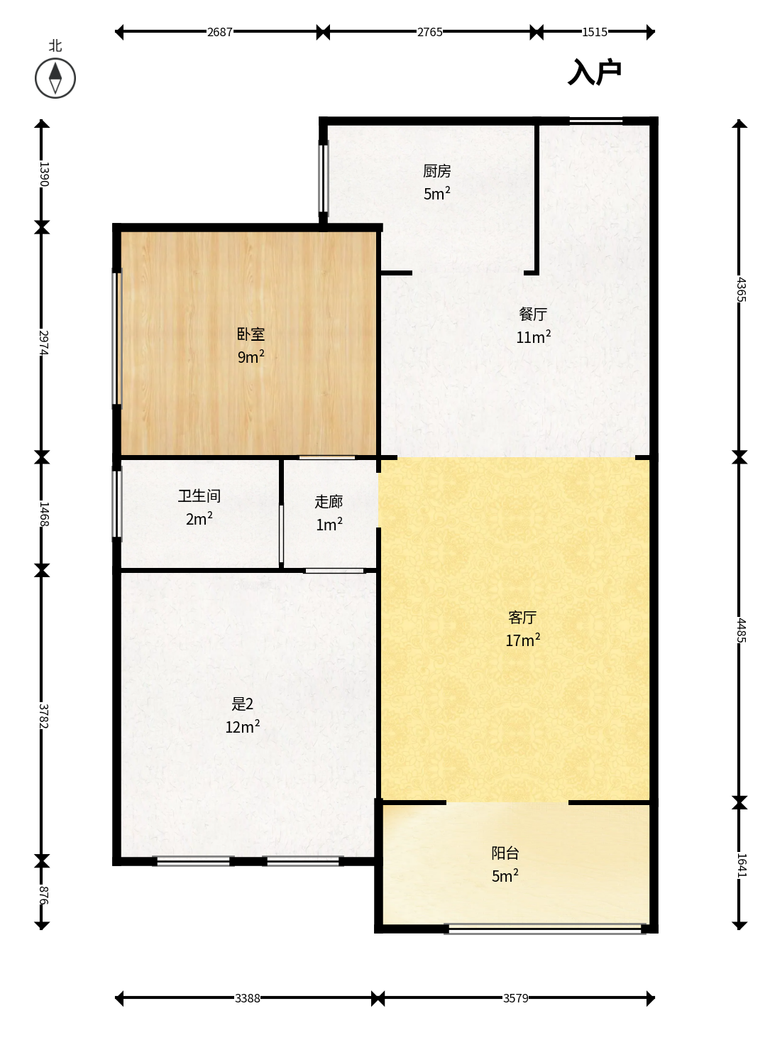 佳美紫郡 2室2厅1卫 49.8万 佳美紫郡 2室2厅1卫 49.8万户型图