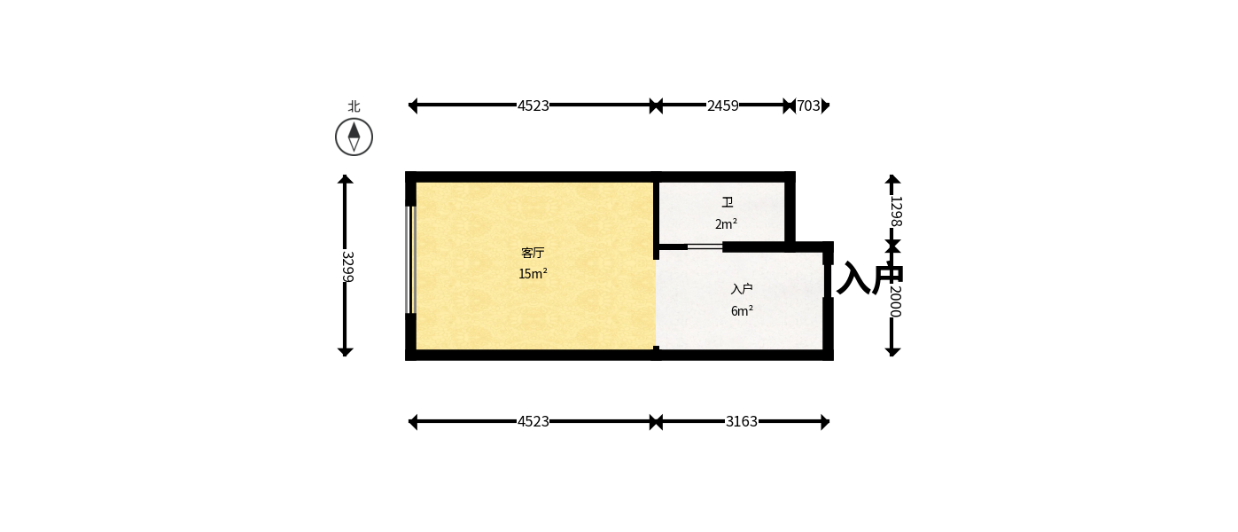 华润置地中心  1室0厅0卫    40.0万户型图