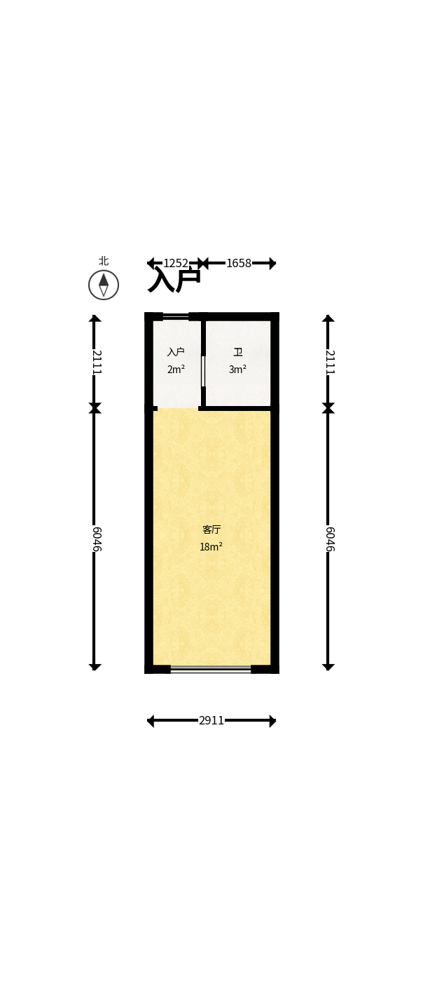 尚都美寓  1室0厅1卫    15.0万户型图