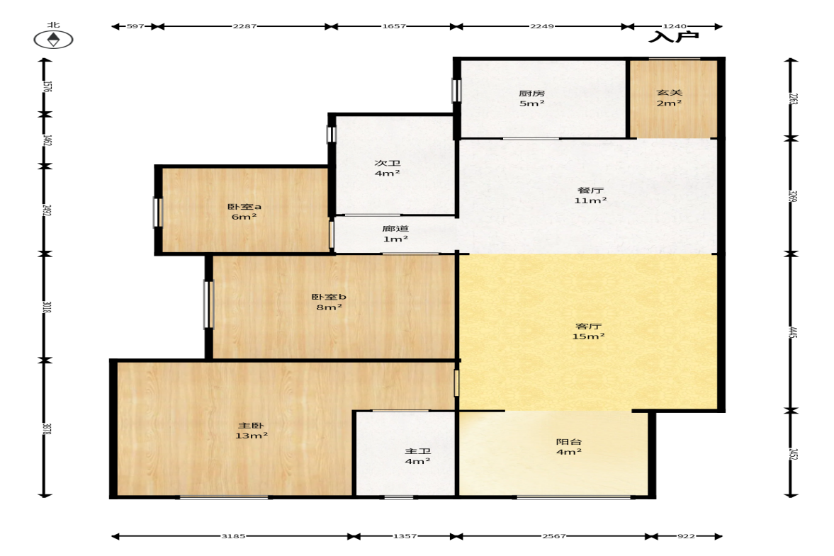 万科金色梦想B区  1室0厅0卫    108.0万户型图